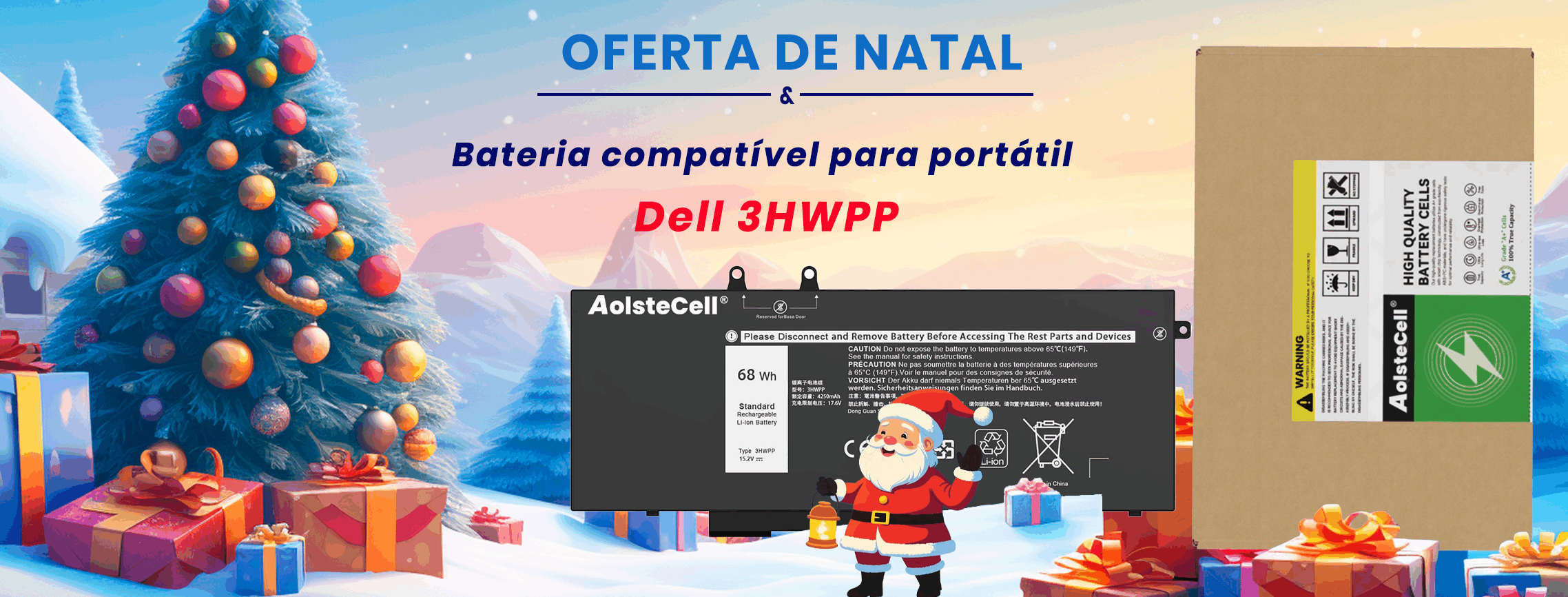 Substituição da bateria do Dell 3HWPP